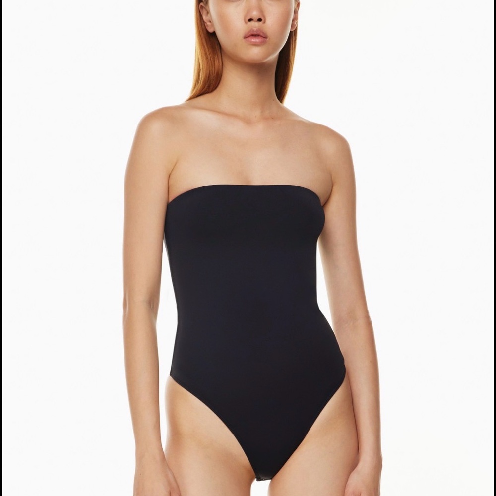 Aritzia Babaton Contour Bodysuit Strapless CHOCOLATE BROWN